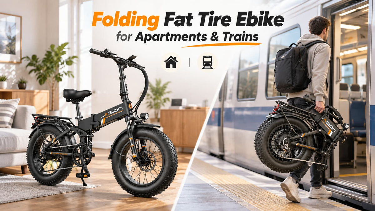 Folding Fat Tire Ebike for Apartments & Trains
