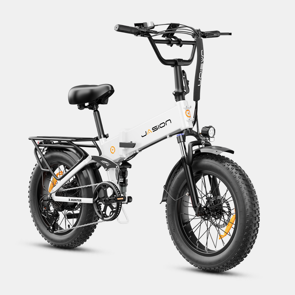 Jasion X-Hunter Folding Electric Bike | Full Suspension Fat Tire ...
